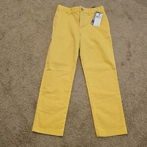 Boys Yellow Ralph Lauren Polo Straight-Leg Pants NWT